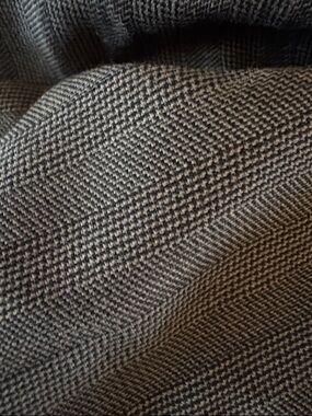 Louis Raphael Black and Gray Houndstooth Men's Dress Pants